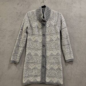 Maryline Cardigan Sweater Womens Size Small Wool Blend Italy Cozy Warm Comfy‎